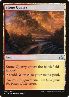 Stone Quarry card from Rivals of Ixalan