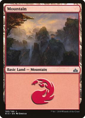 Mountain card from Rivals of Ixalan