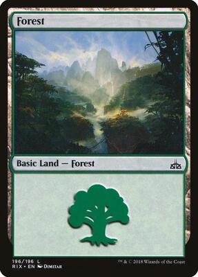 Forest card from Rivals of Ixalan