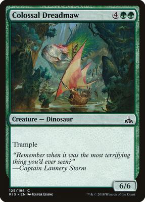 Colossal Dreadmaw card from Rivals of Ixalan
