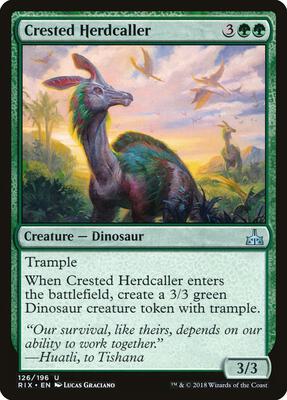 Crested Herdcaller card from Rivals of Ixalan