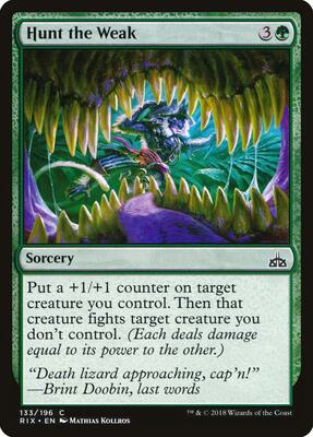 Hunt the Weak card from Rivals of Ixalan