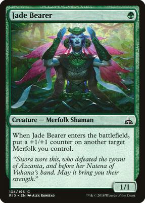 Jade Bearer card from Rivals of Ixalan