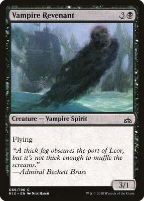 Vampire Revenant card from Rivals of Ixalan