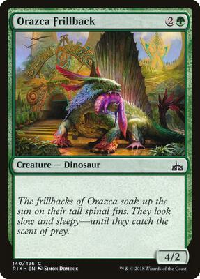 Orazca Frillback card from Rivals of Ixalan
