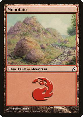Mountain (297) card from Lorwyn