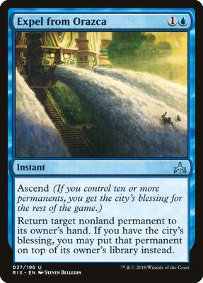 Expel from Orazca card from Rivals of Ixalan