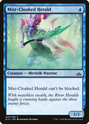 Mist-Cloaked Herald card from Rivals of Ixalan