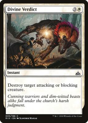 Divine Verdict card from Rivals of Ixalan