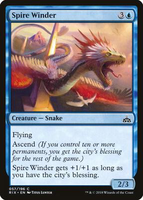 Spire Winder card from Rivals of Ixalan