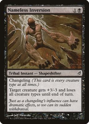 Nameless Inversion card from Lorwyn