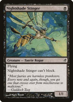 Nightshade Stinger card from Lorwyn