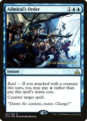 Admiral's Order card from Prerelease Cards