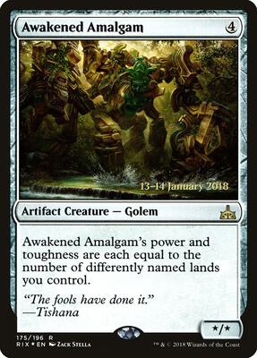 Awakened Amalgam card from Prerelease Cards