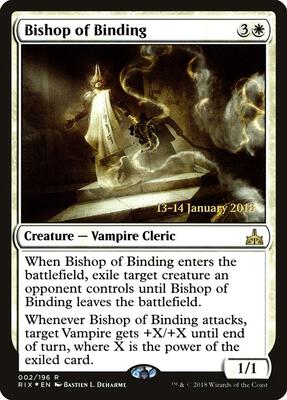 Bishop of Binding card from Prerelease Cards