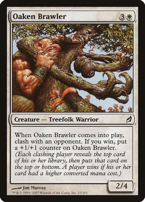 Oaken Brawler card from Lorwyn