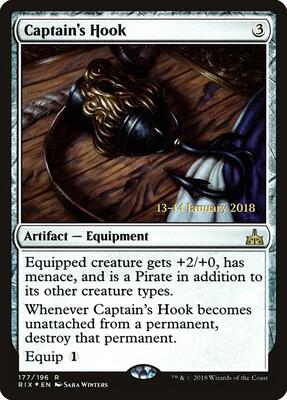 Captain's Hook card from Prerelease Cards