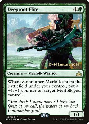 Deeproot Elite card from Prerelease Cards
