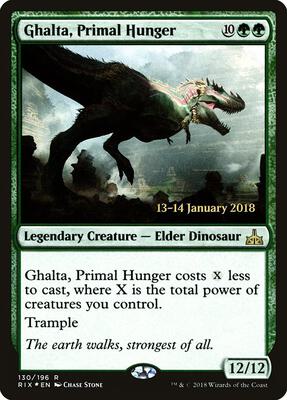 Ghalta, Primal Hunger (RIX) card from Prerelease Cards