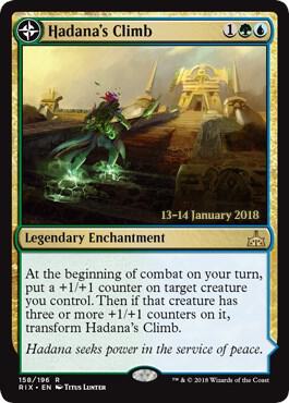 Hadana's Climb card from Prerelease Cards