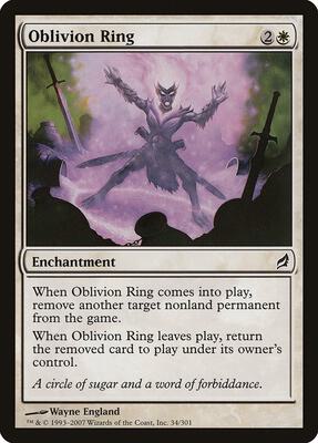 Oblivion Ring card from Lorwyn