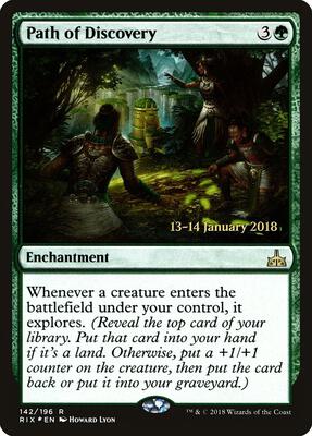 Path of Discovery card from Prerelease Cards