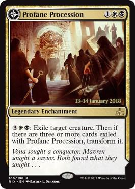 Profane Procession card from Prerelease Cards
