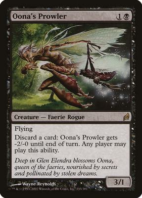 Oona's Prowler card from Lorwyn