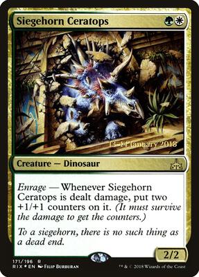 Siegehorn Ceratops card from Prerelease Cards