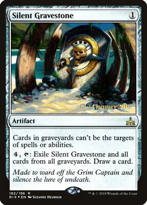 Silent Gravestone card from Prerelease Cards