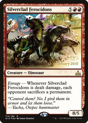 Silverclad Ferocidons card from Prerelease Cards