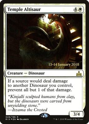 Temple Altisaur card from Prerelease Cards