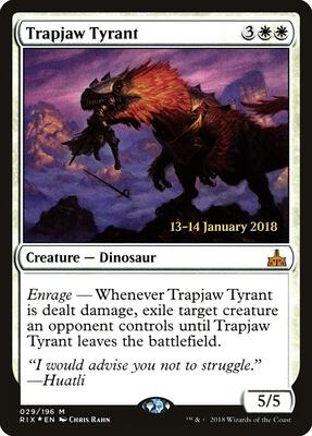 Trapjaw Tyrant card from Prerelease Cards