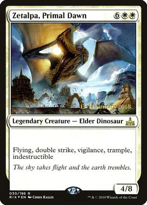 Zetalpa, Primal Dawn card from Prerelease Cards