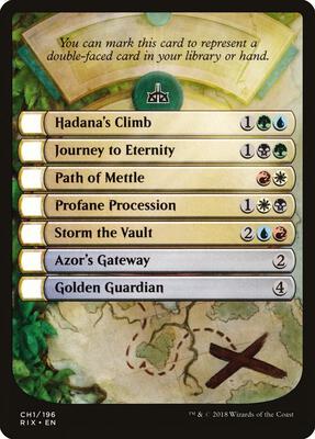 Checklist Card - Rivals of Ixalan card from Rivals of Ixalan