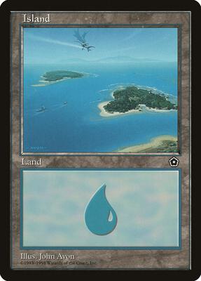 Island (154) card from Portal Second Age