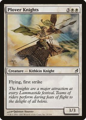 Plover Knights card from Lorwyn