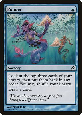 Ponder card from Lorwyn
