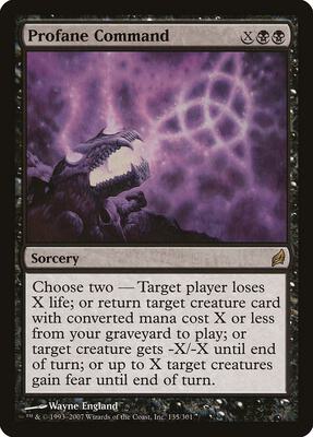 Profane Command card from Lorwyn