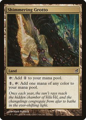 Shimmering Grotto card from Lorwyn