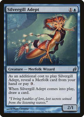 Silvergill Adept card from Lorwyn