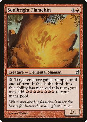 Soulbright Flamekin card from Lorwyn