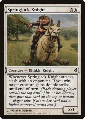 Springjack Knight card from Lorwyn