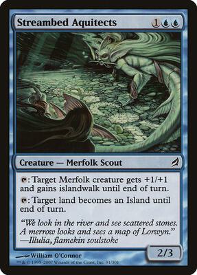 Streambed Aquitects card from Lorwyn