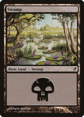 Swamp (293) card from Lorwyn