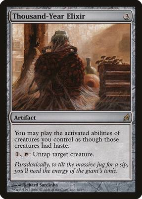 Thousand-Year Elixir card from Lorwyn
