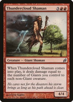 Thundercloud Shaman card from Lorwyn