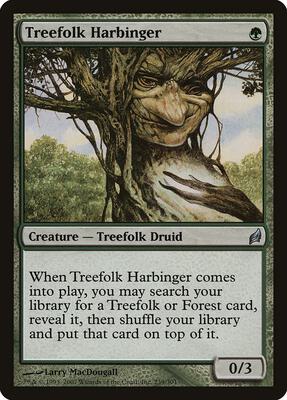 Treefolk Harbinger card from Lorwyn