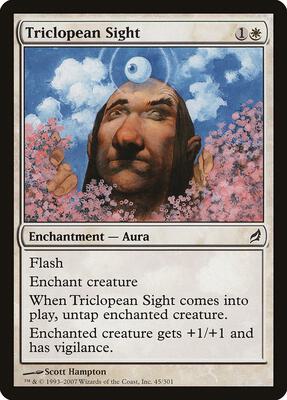 Triclopean Sight card from Lorwyn