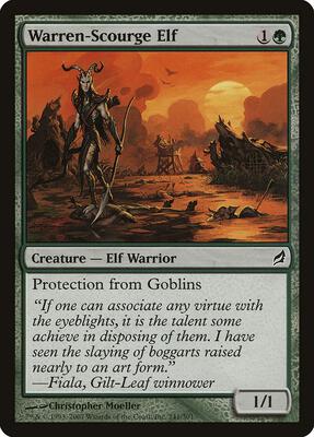 Warren-Scourge Elf card from Lorwyn